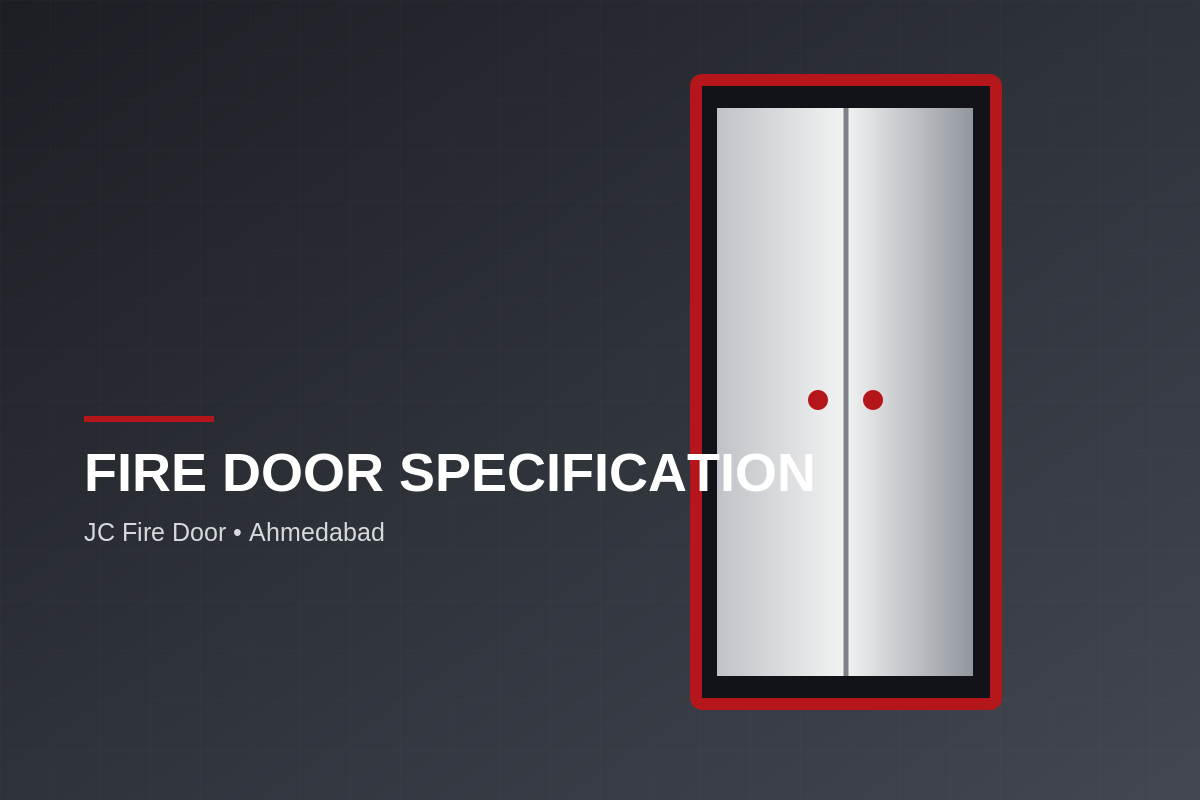 How to specify a fire-rated door set